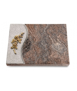 Grabtafel Orion Wave Rose 5 (Bronze)