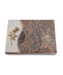 Grabtafel Orion Wave Rose 6 (Bronze)