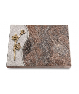 Grabtafel Orion Wave Rose 9 (Bronze)