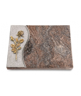 Grabtafel Orion Wave Rose 13 (Bronze)