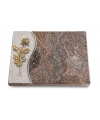 Grabtafel Orion Wave Rose 13 (Bronze)