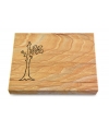 Grabtafel Omega Marmor Pure Baum 2