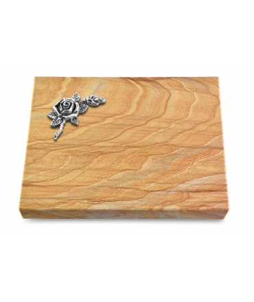 Grabtafel Omega Marmor Pure Rose 1 (Alu)
