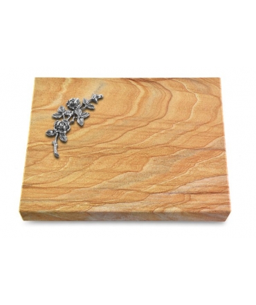Grabtafel Omega Marmor Pure Rose 5 (Alu)