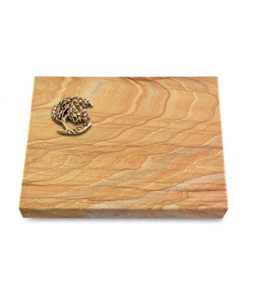 Grabtafel Omega Marmor Pure Baum 1 (Bronze)