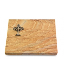 Grabtafel Omega Marmor Pure Baum 2 (Bronze)