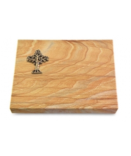 Grabtafel Omega Marmor Pure Baum 2 (Bronze)