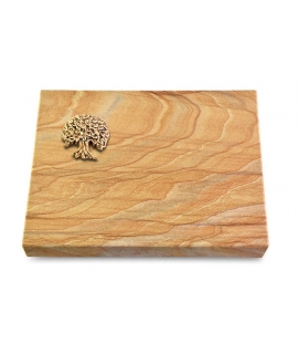 Grabtafel Omega Marmor Pure Baum 3 (Bronze)