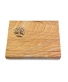 Grabtafel Omega Marmor Pure Baum 3 (Bronze)