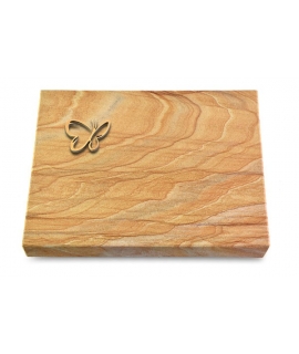 Grabtafel Omega Marmor Pure Papillon (Bronze)