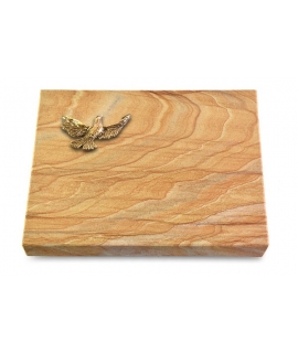 Grabtafel Omega Marmor Pure Taube (Bronze)