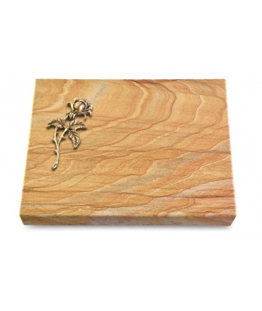 Grabtafel Omega Marmor Pure Rose 2 (Bronze)