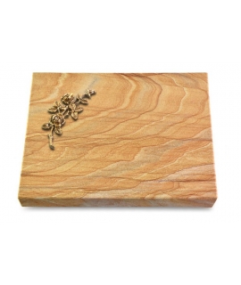 Grabtafel Omega Marmor Pure Rose 5 (Bronze)