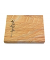 Grabtafel Omega Marmor Pure Rose 12 (Bronze)