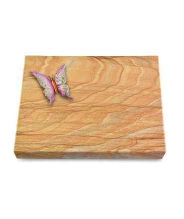 Grabtafel Omega Marmor Pure Papillon 1 (Color)