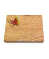 Grabtafel Omega Marmor Pure Papillon 2 (Color)