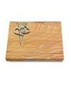 Grabtafel Omega Marmor Delta Herzen (Alu)