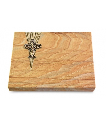 Grabtafel Omega Marmor Delta Baum 2 (Bronze)