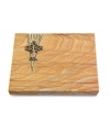 Grabtafel Omega Marmor Delta Baum 2 (Bronze)