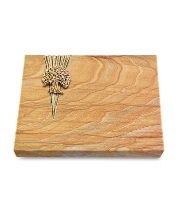 Grabtafel Omega Marmor Delta Baum 3 (Bronze)