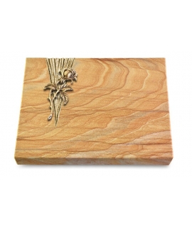 Grabtafel Omega Marmor Delta Rose 2 (Bronze)