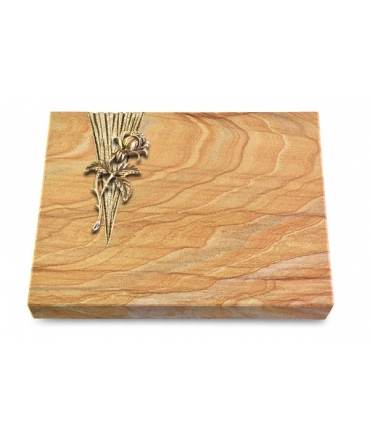 Grabtafel Omega Marmor Delta Rose 2 (Bronze)