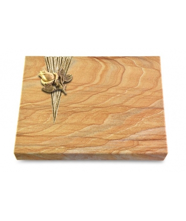 Grabtafel Omega Marmor Delta Rose 3 (Bronze)