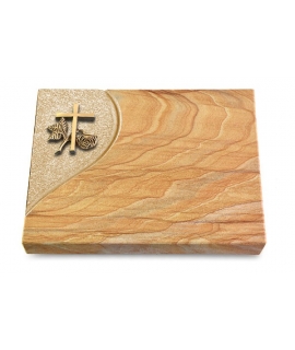 Grabtafel Rainbow Folio Kreuz 1 (Bronze)