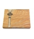 Grabtafel Omega Marmor Strikt Baum 2 (Bronze)