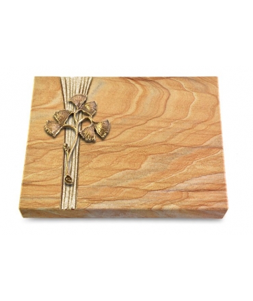 Grabtafel Omega Marmor Strikt Gingozweig 1 (Bronze)