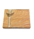 Grabtafel Omega Marmor Strikt Taube (Bronze)