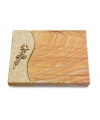 Grabtafel Omega Marmor Wave Rose 7 (Bronze)