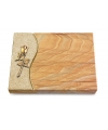Grabtafel Omega Marmor Wave Rose 8 (Bronze)