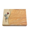 Grabtafel Omega Marmor Wave Rose 4 (Color)