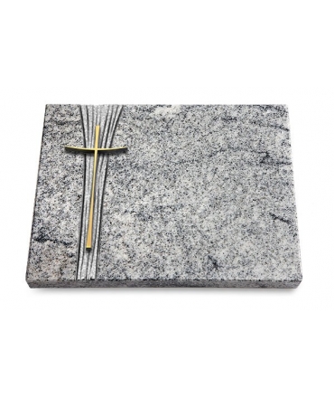 Grabtafel Paradiso Strikt Kreuz 2 (Bronze)