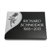 Indisch Black/Folio mit Aluminium-Ornament