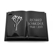 Grabbuch Livre Auris / Indisch Black mit Aluminium-Ornament