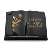 Grabbuch Livre Auris / Indisch Black mit Bronze-Ornament
