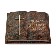Grabbuch Livre Pagina / Aruba mit Bronze-Ornament