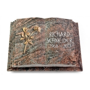 Grabbuch Livre Pagina / Paradiso mit Bronze-Ornament