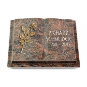 Grabbuch Livre Podest / Himalaya mit Bronze-Ornament