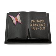 Grabbuch Livre Podest / Indisch-Black mit Color-Bronze-Ornament