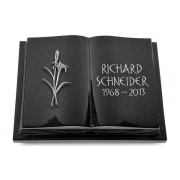 Grabbuch Livre Podest Folia / Indisch Black mit Aluminium-Ornament